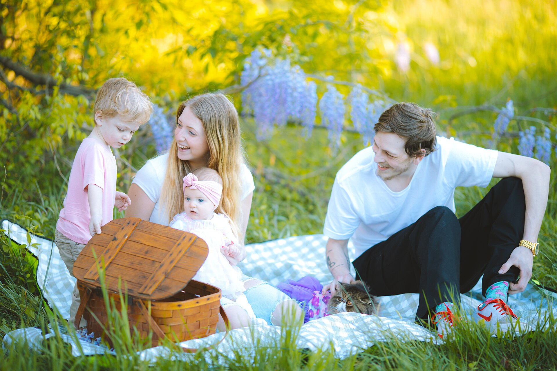 Outdoor picnic scene