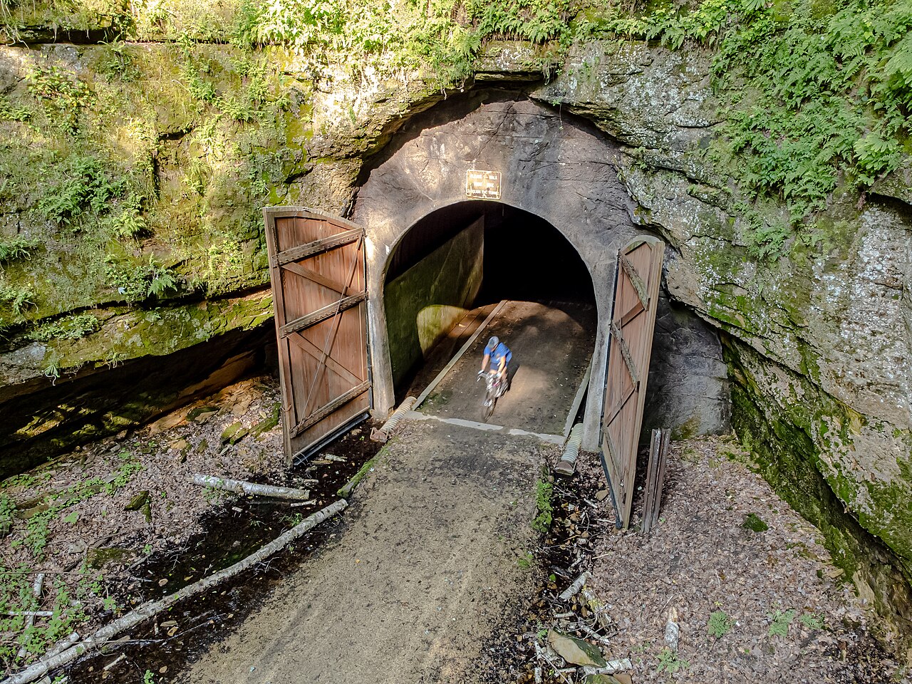 Tunnel entrance on the Elroy-Sparta State Trail